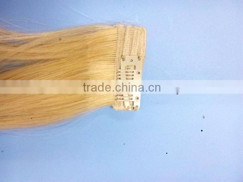 Superme one piece clip in hair,100% Brazilian remy human hair extensions