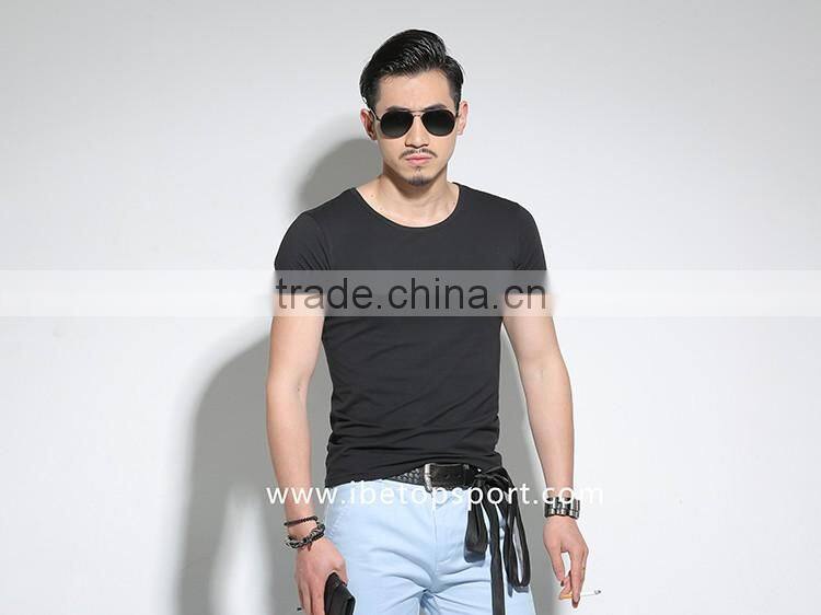 2016 Top Quality 100% Cotton Plain Cotton T-shirt T-shirt for Men