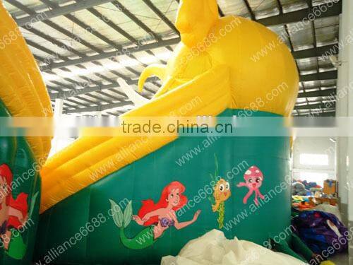 inflatable bear water slide with swimming pool water park