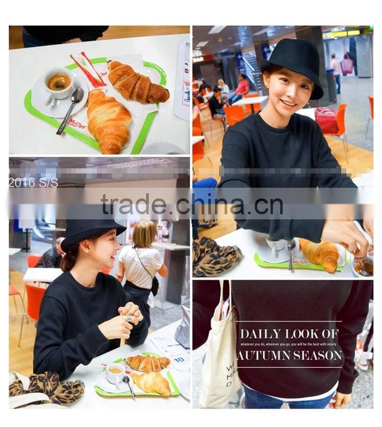 2016 Latest Leisure British Retro Rolled Brim Man Women Lady Real Wool Fedora Hat