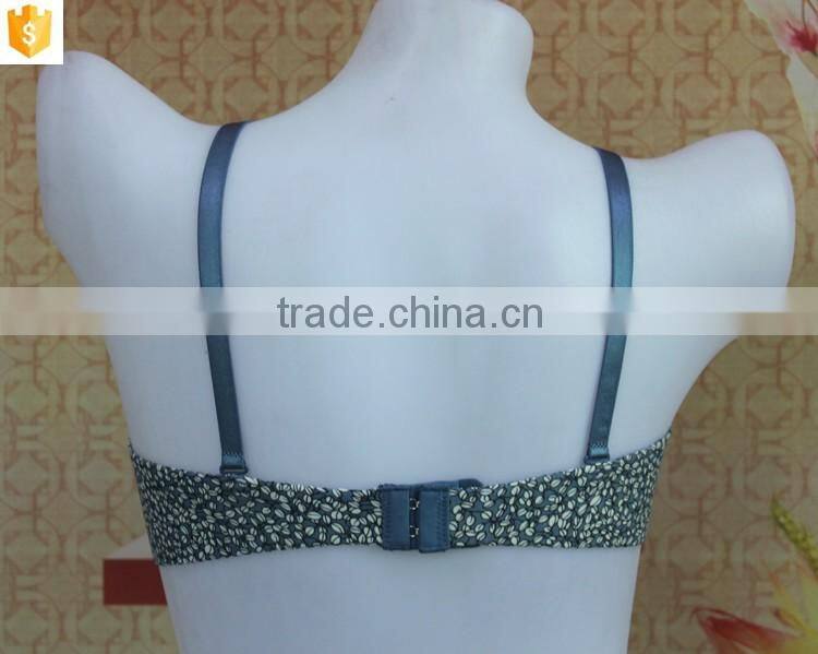 Nice blue young girl bra,flower printed women bra