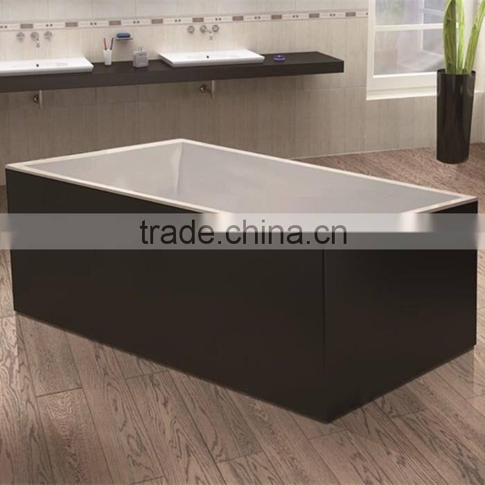 Luxury Hotel Black Color Free Standing Used Bathtub