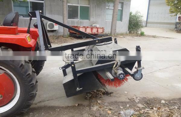 Tractor mounted 3 point hitch road sweeper