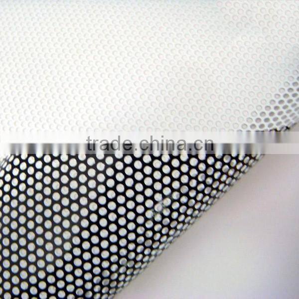 Self adhesive car sticker one way vision window film inkjet printing 180gsm perforated vinyl rolls inkjet pvc vinyl