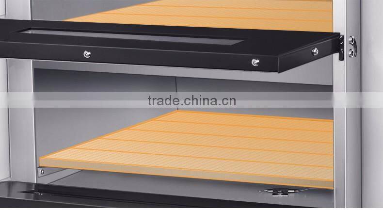 Electric powered commercial stainless steel pizza oven with high temperate glass window EPZ-4