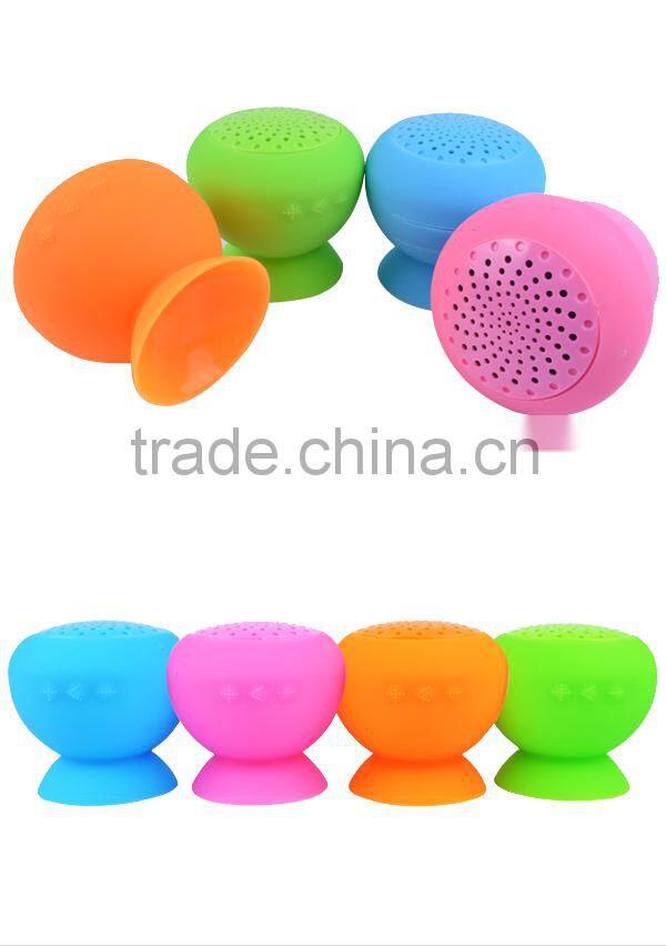 Bathroom silicone bluetooth wireless mini portable speaker bluetooth