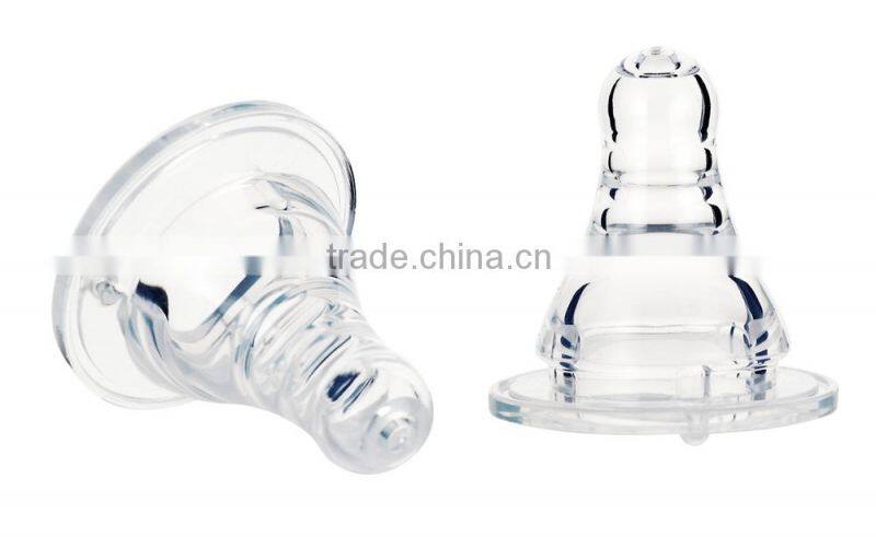 2014 New Silicone Bottle Nipple Teat, Factory Direct Verie Flow Baby Nipple Soft
