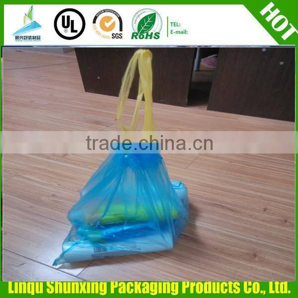 rubbish bag / colored drawstring trash garbage bags on roll