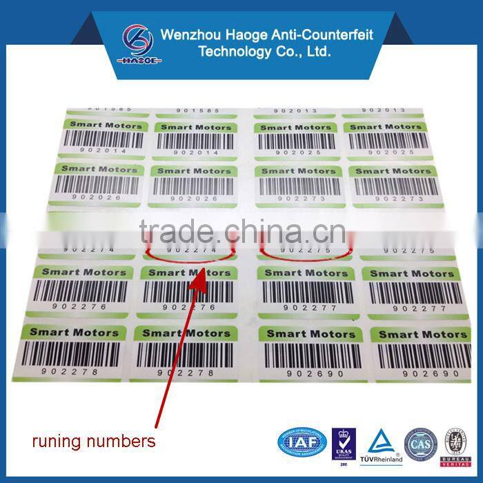 Advanced Nano sticker,anti-counteifeit label with micro text printing, micro printing