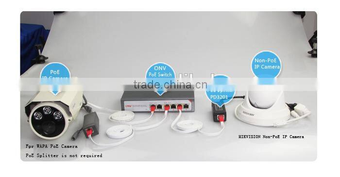 Manufacthrer 6 port gigabit poe network switch 802.3af(ONV-POE33064P-N)