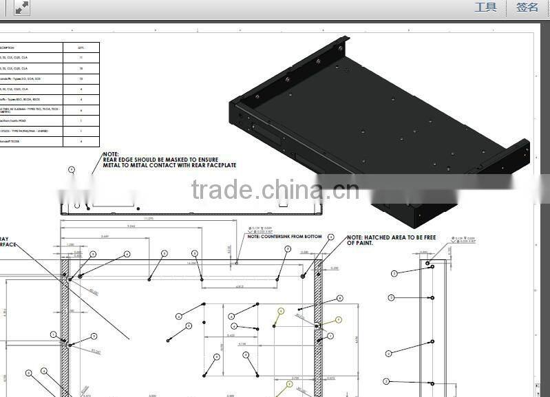 OEM sheet metal fabrication/sheet metal box/sheet metal galvanized steel fabrication