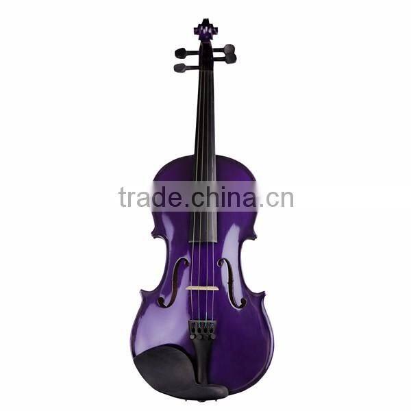 (TL-VP01A )Colored Plywood Vioin Universal Violin Manufacture Colorful Violins With Cases