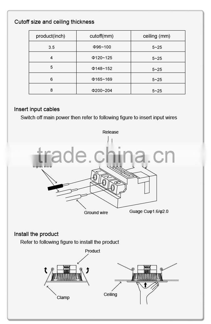 5inch LED Recessed Retrofit Downlight 16w 4000k 1300 Lumens