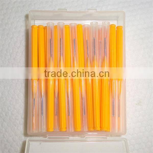 toothpick interdental brushes in plastic box, FDA certification, trade assurance