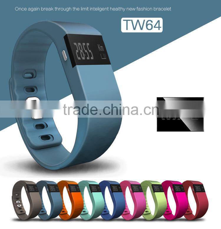 100% genuine original TW64 smart bracelet Bluetooth 4.0 support Android and more systems IOS6.1