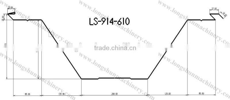 wide use k arch curving roof roll forming machine