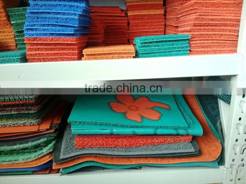 100%pure pvc loop mat advertising door mat welcome