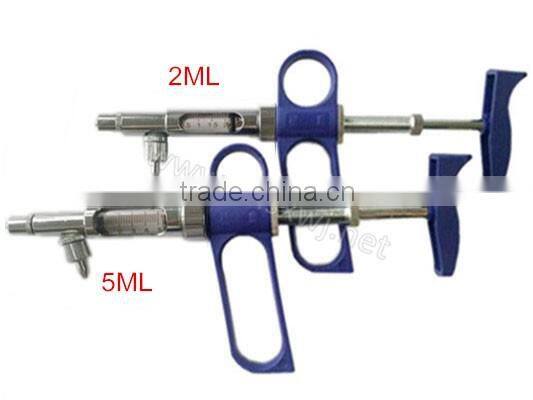 pet syringe 2 ml metal animal syringe