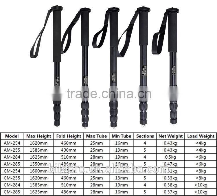 Extendable Monopod Flexible Camera Stand 32mm Aluminum Alloy Monopod Leg