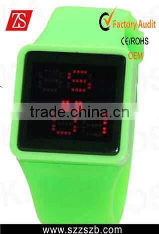 Green Luxury Sport Style Red LED Digital Date Unsex Watch