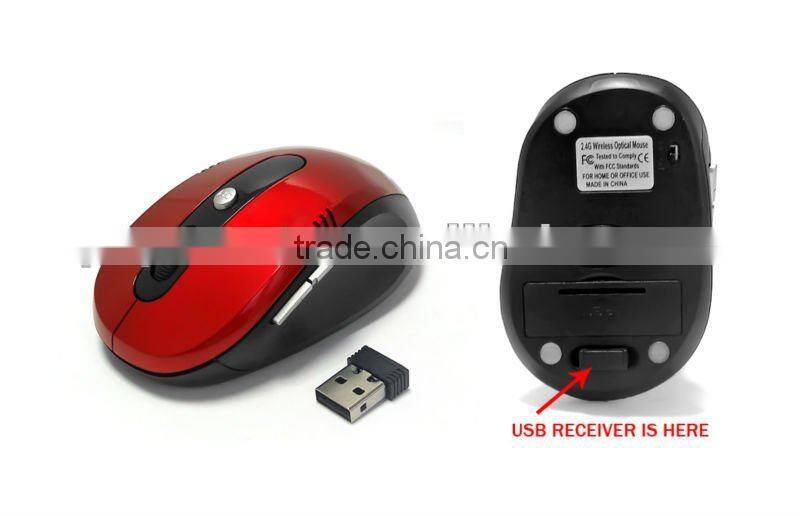 2.4g wireless optical mouse for Macbook pro mini Mac Windows 7
