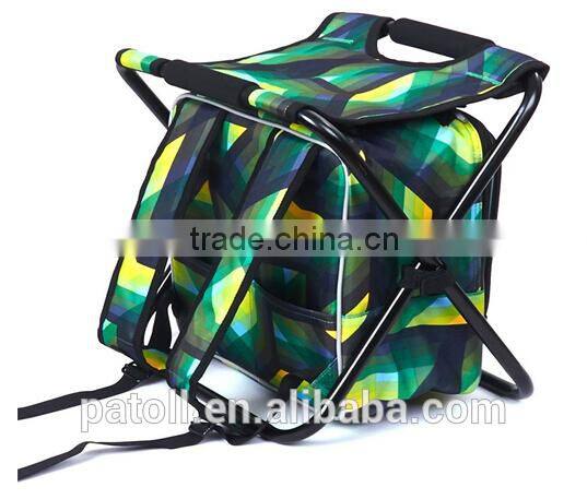 Cheap red color backpack folding chair