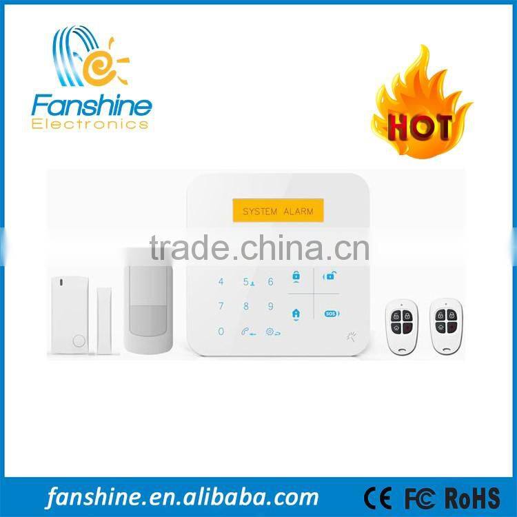 Fanshine 868MHz/433 Wifi GSM Smart Home Security Alarm System With IOS/Android APP Control