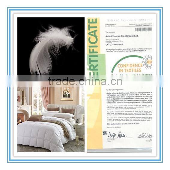 Factory made 2-4cm washed white goose down quilts new technology product in china