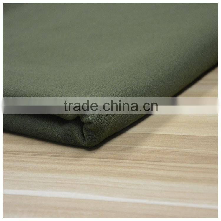 Woven plain four-way spandex crepe TR fabric cheap spandex chair cover