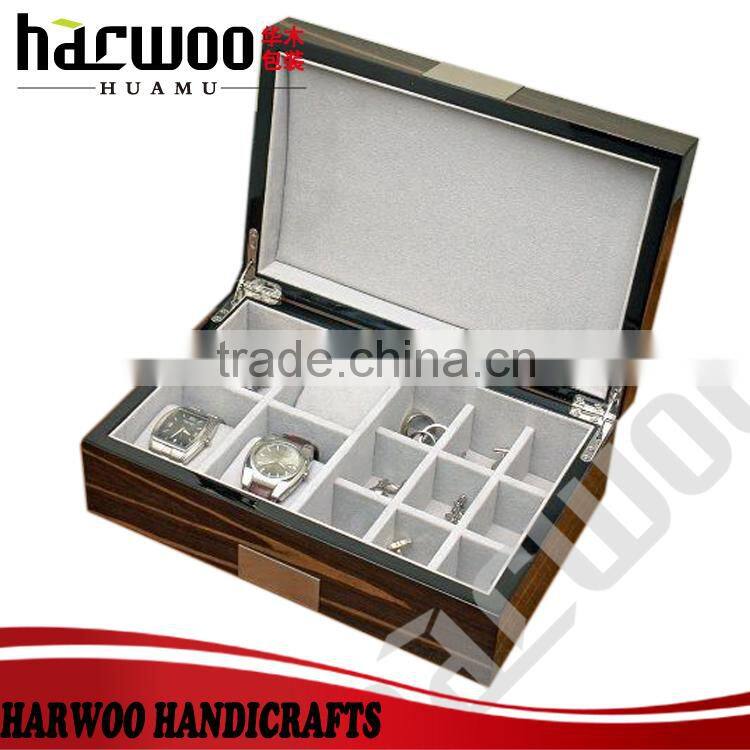 natural wood single watch box.watch display box accept custom