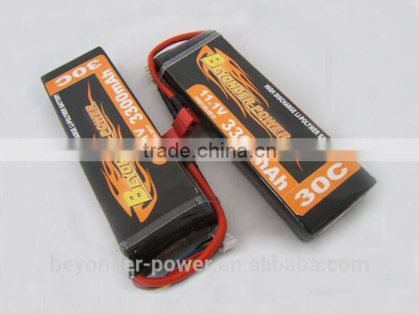 China factory hottest export hunger promotion 11.1v rc lipo battery with excellent discharge for RC airplane