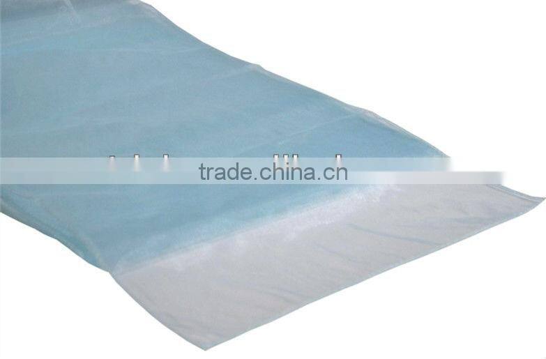 Voguish lucid organza table runner for banquet and wedding