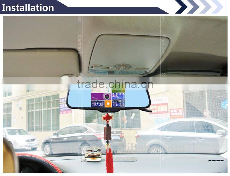 5" Capacitive Screen Android4.0 1080P WIFI car DVR rearview monitor rearview mirror with gps bluetooth camera for special car