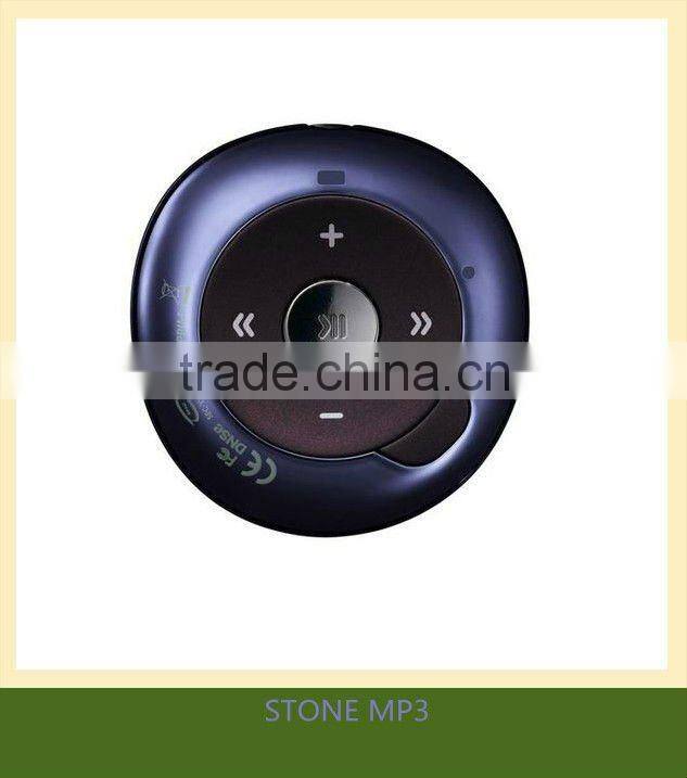 2012 idea mp3 Stone shape portable audio player