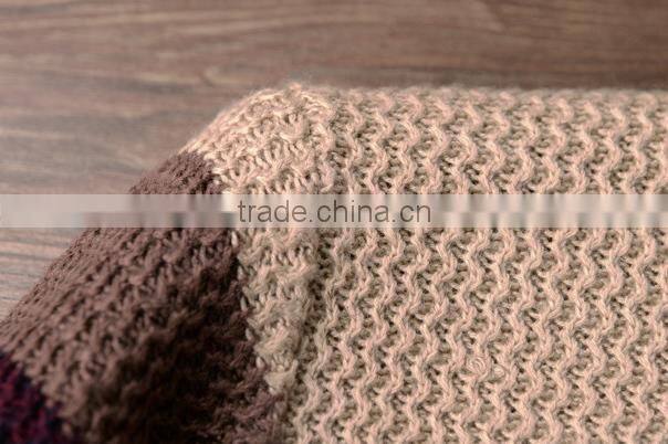 The new stripe pattern Close-fitting fashion sweater for splicing stripe sweater