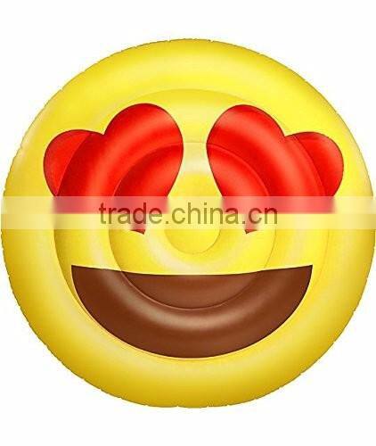 Giant Love Face Emoji Pool Float Inflatable Pool Toy Floats Beach Toys Summer Toy