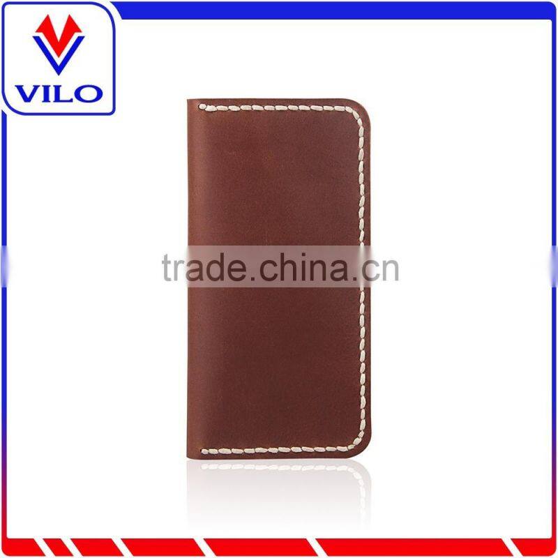 Genuine Handmade Cowhide Leather Wallet Case for iPhone 6
