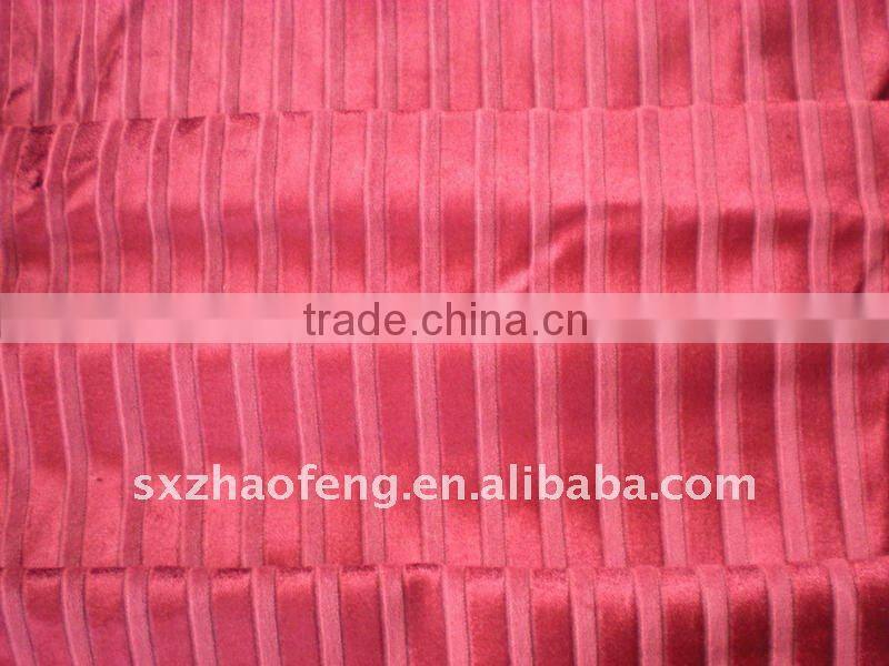 stripe velvet upholstery fabric