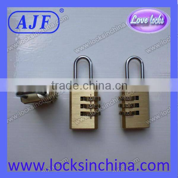 20mm Solid brass combination padlock with 3digits