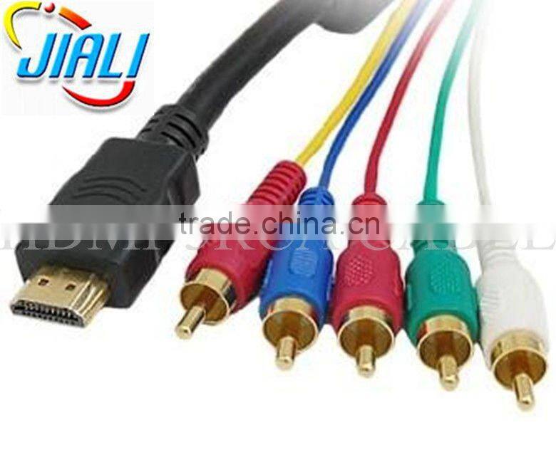 HDMI Male to 5 RCA RGB Audio Video AV Cable