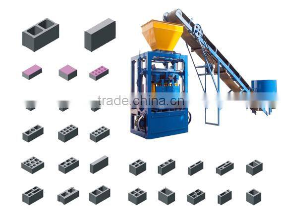 Multi-function motor vibration Automatic Concrete Block Machine