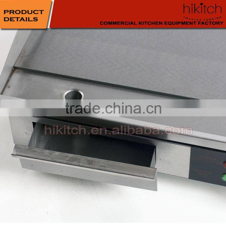 Stainless steel kitchen equipment 3KW electric cast iron griddle / grill from Factory of China.