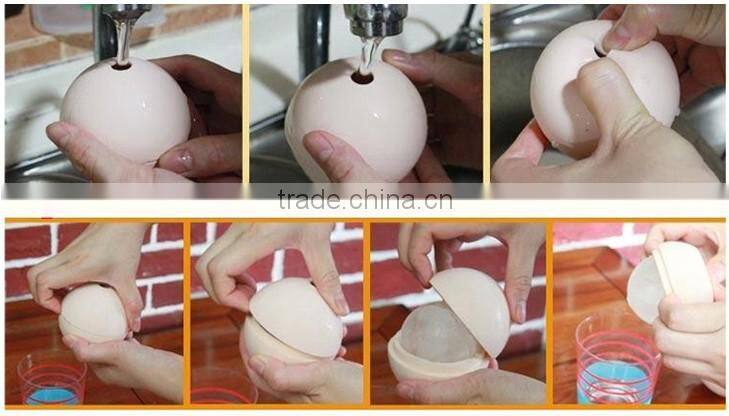 2014 funny mini silicone ball shaped ice cube tray wholesale