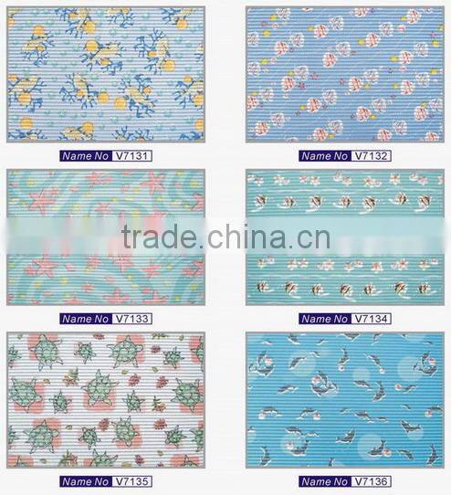 80*50cm Printed PVC bath area rug,bath rug