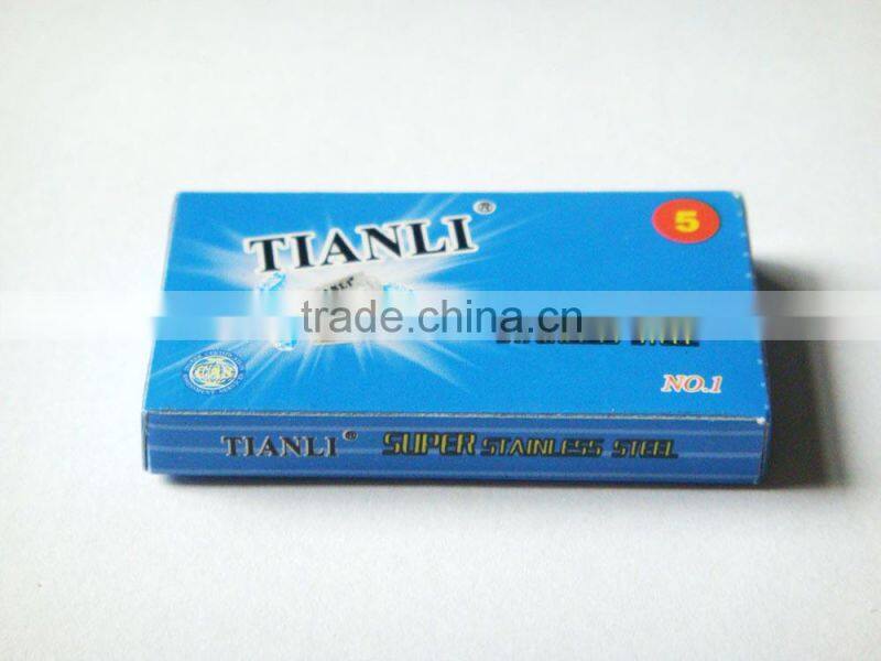 High quality stainless steel double edge razor blade