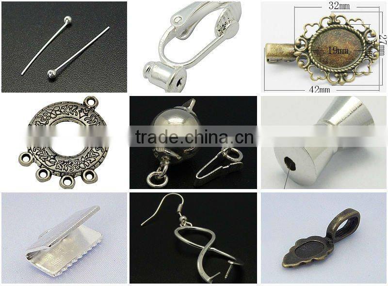 Lead Free and Cadmium Free Antique Silver Skeleton Key Pendant Blank Rhinestone Settings(TIBEB-A101291-AS-LF)