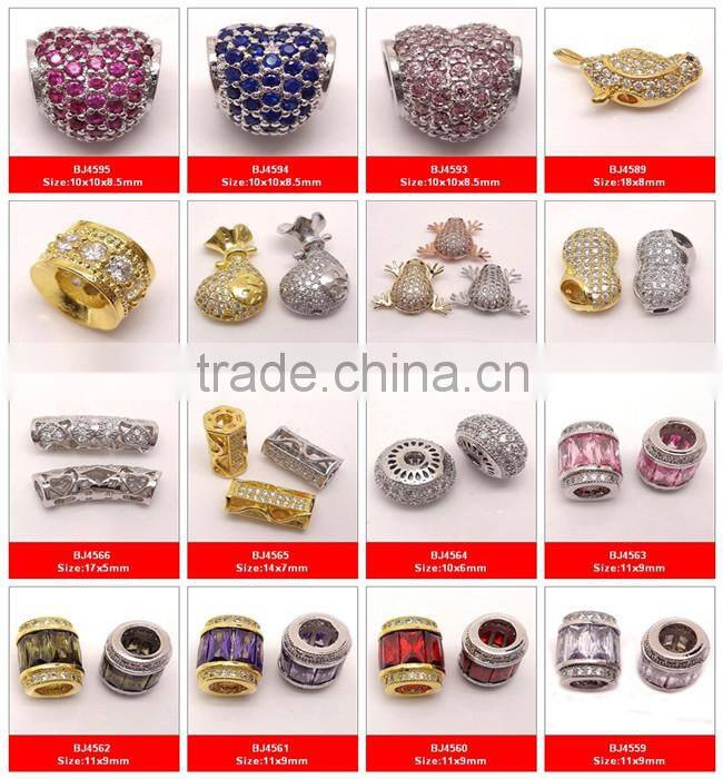 BJ4704 Crystal pave beads, pave crystal disco ball beads, micro setting jewelry