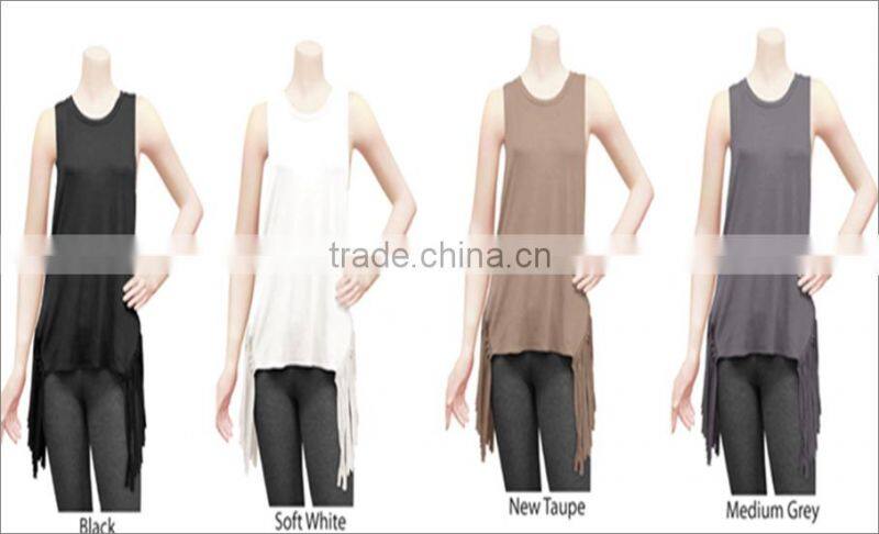 2016 latest top designs model tank top fitness tops