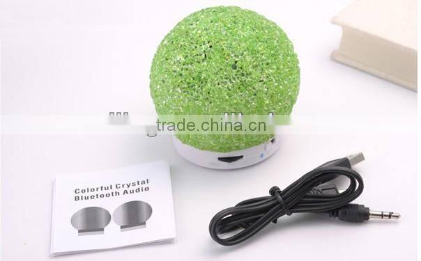 Cheap Gift Crystal Snowball Bluetooth Speaker with TF card