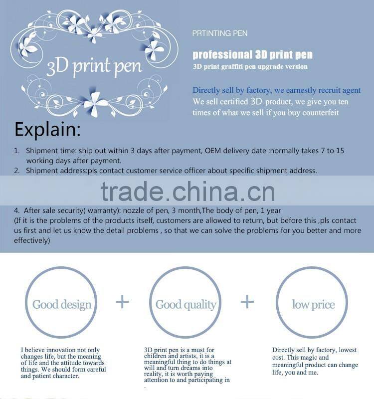 3d 2016 hot selling pen 3d drawing pen with CE Rohs